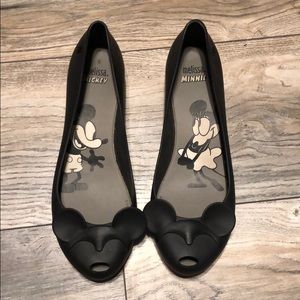 Like New Melissa Minnie & Mickey Flats, Size 8